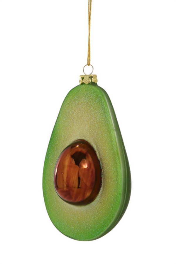 Glass Ornament - Classic Avocado