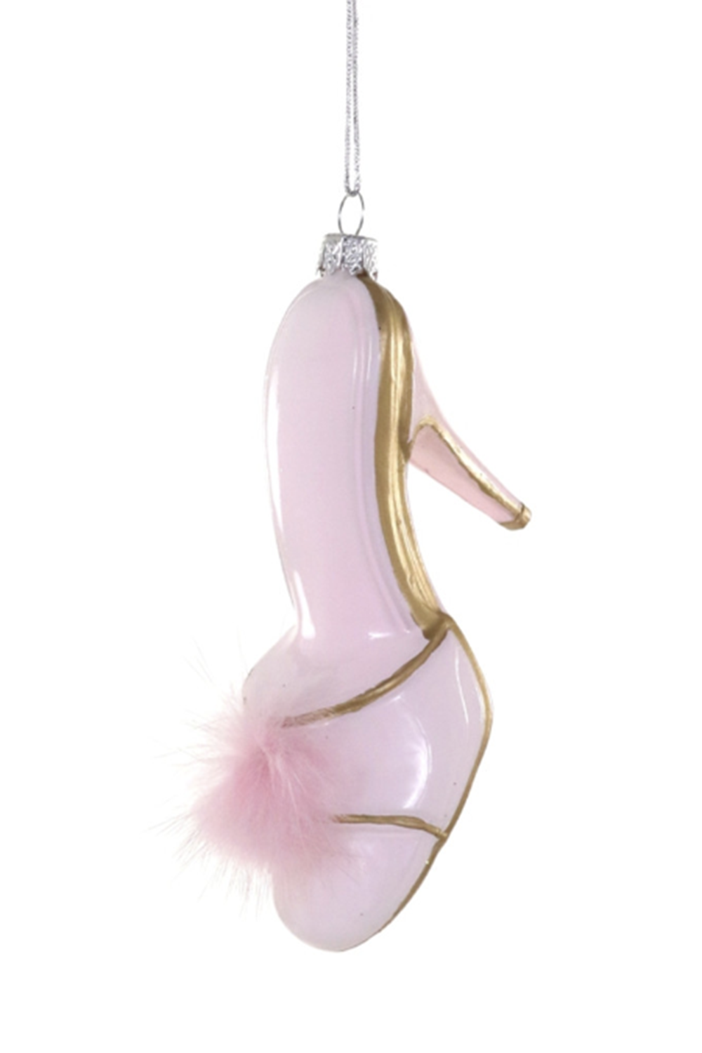 Glass Ornament - Boudoir Mule Shoe