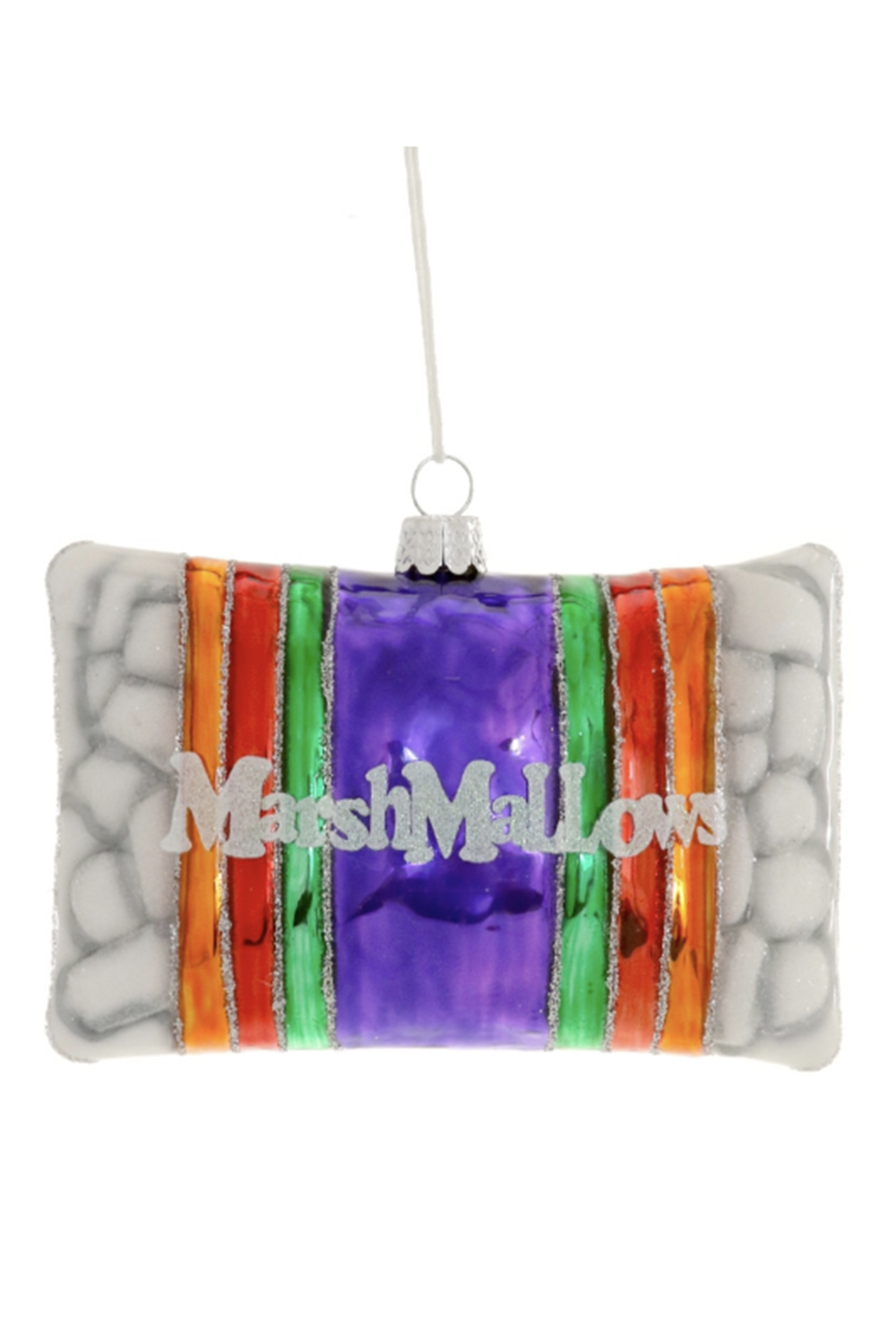 Glass Ornament - Bag of Marshmallows