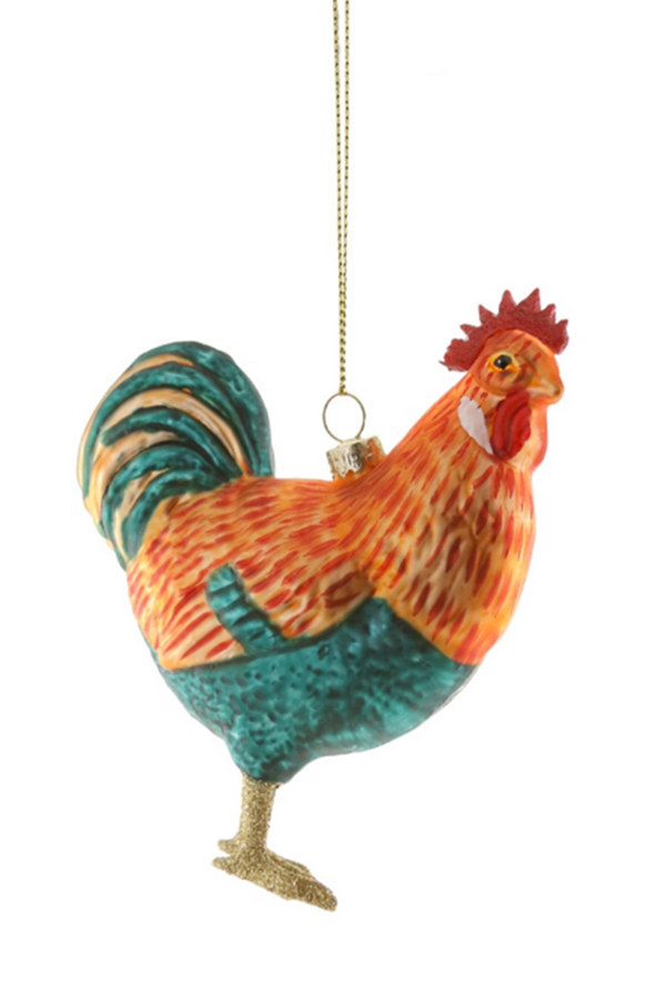 Glass Ornament - Heritage Rooster