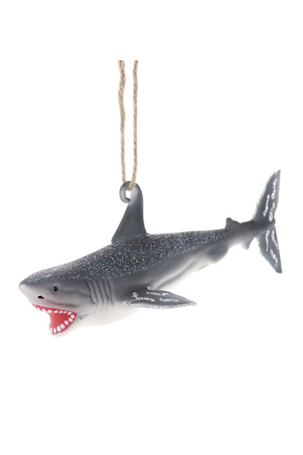 Glass Ornament - Fancy Shark