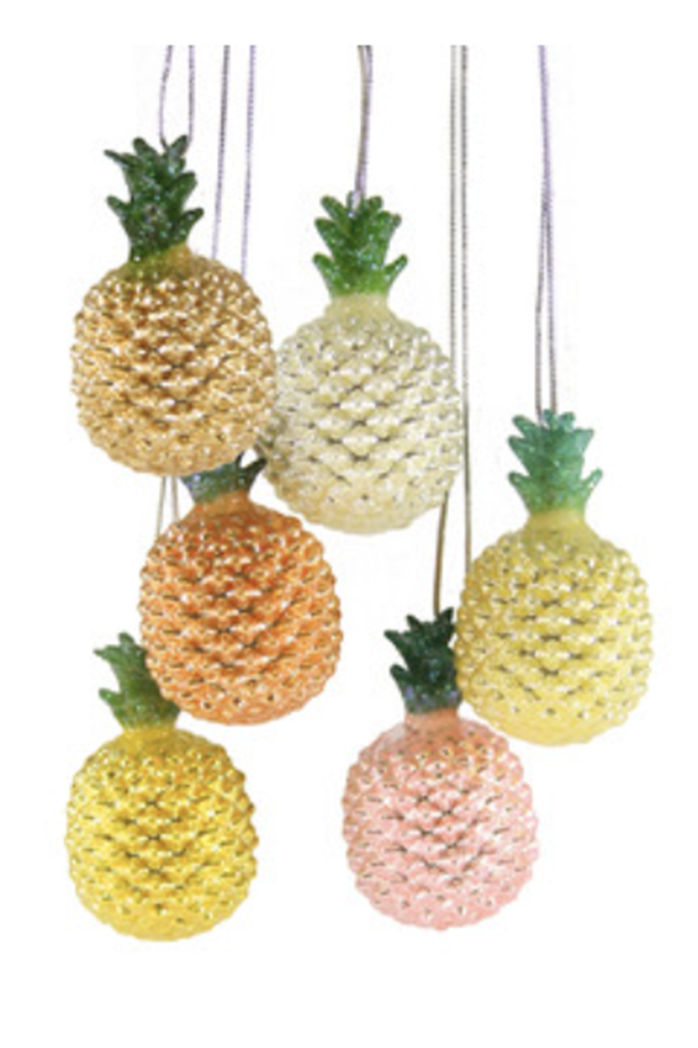 Glass Ornament - Teeny Tiny Pineapple