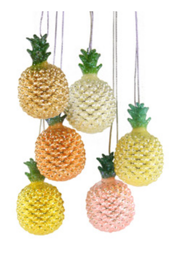 Glass Ornament - Teeny Tiny Pineapple