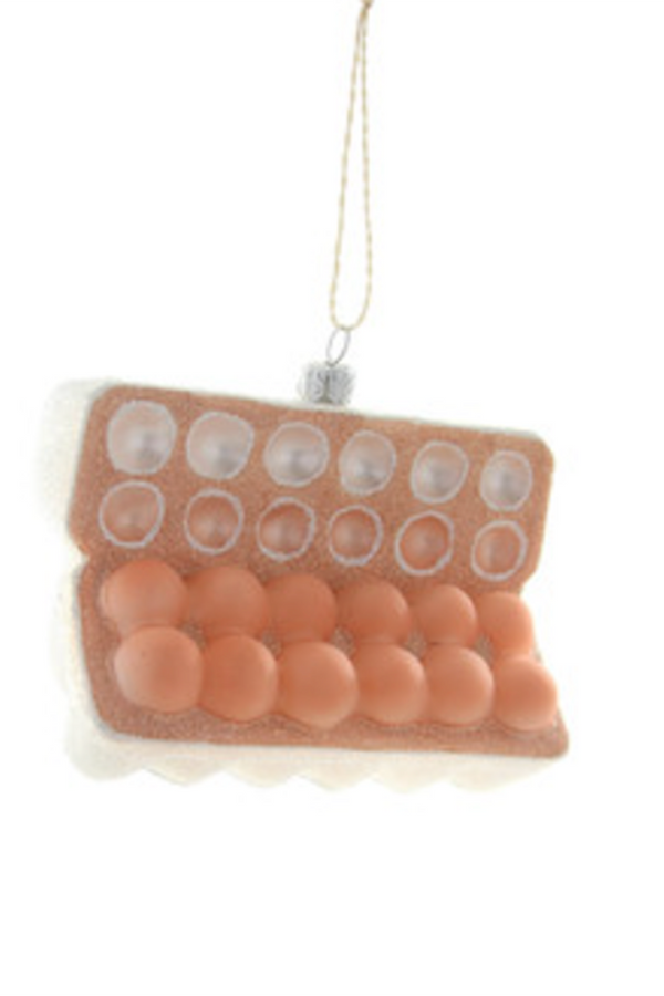 Glass Ornament - Organic Eggs