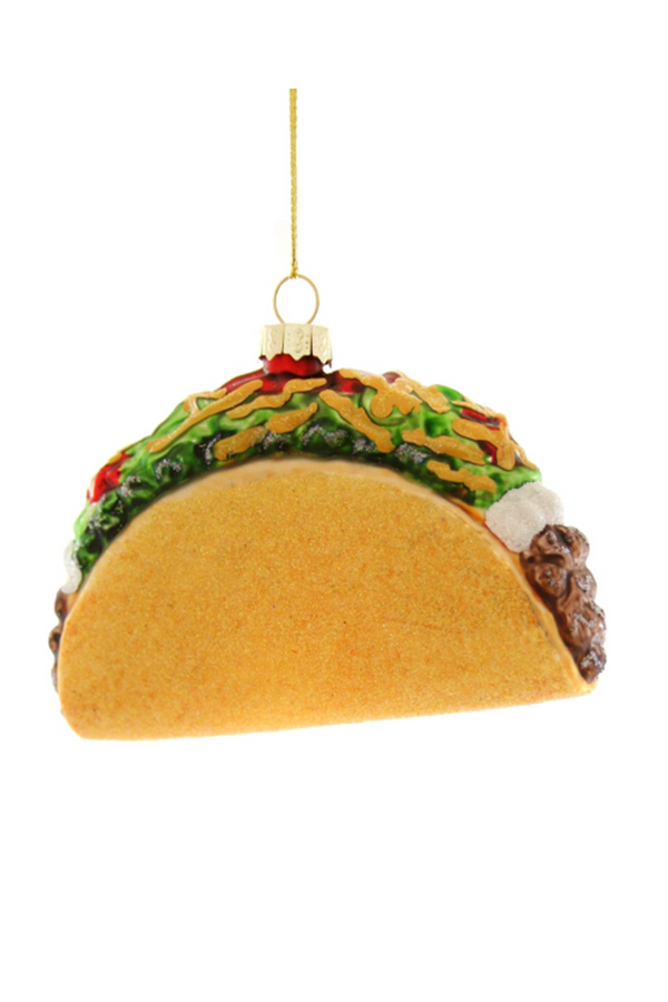 Glass Ornament - Loaded Taco