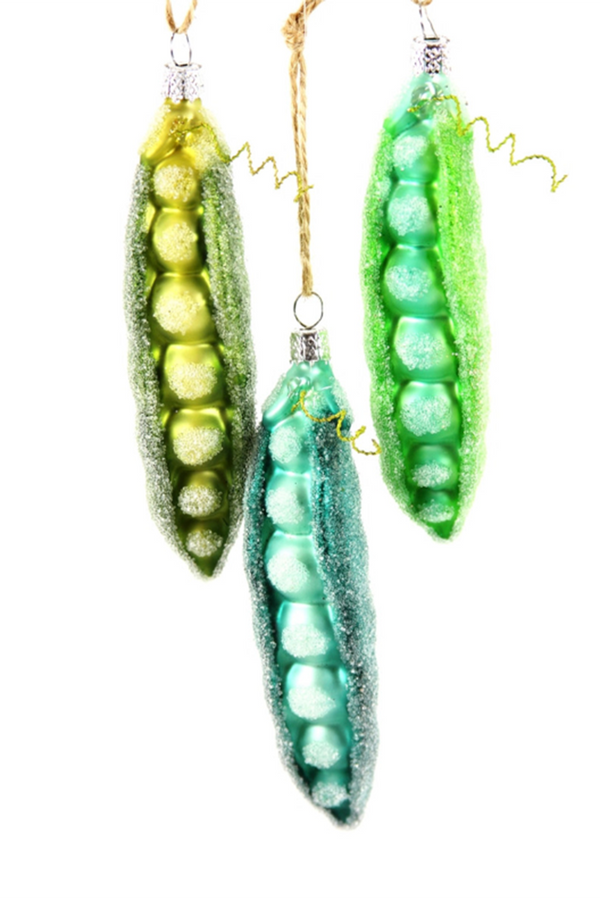 Glass Ornament - Garden Peas