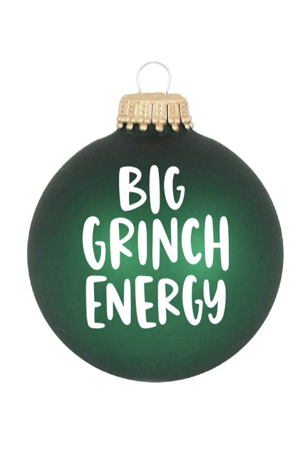 Glass Ornament - Big Grinch Energy