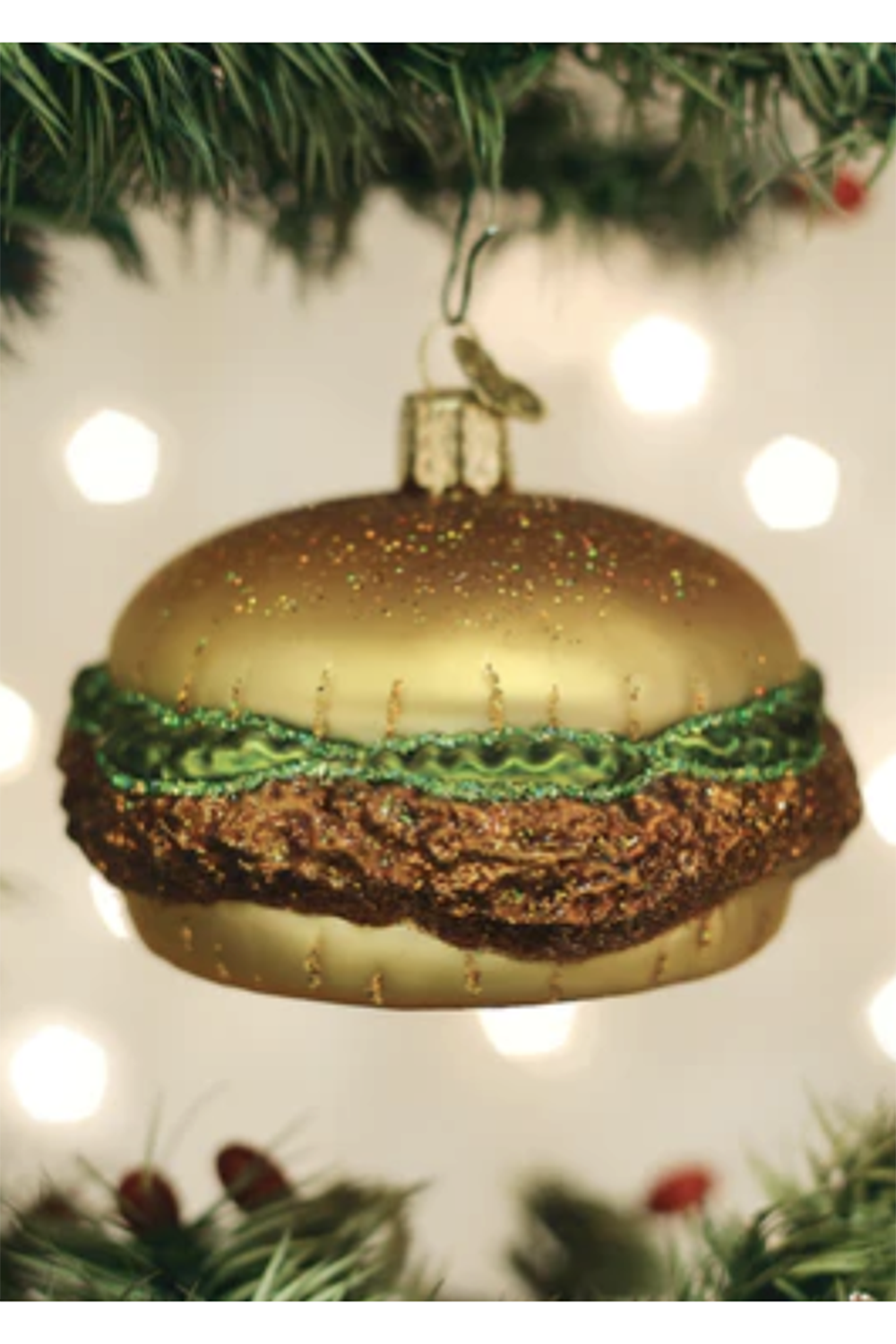 Glass Ornament - Chicken Sandwich