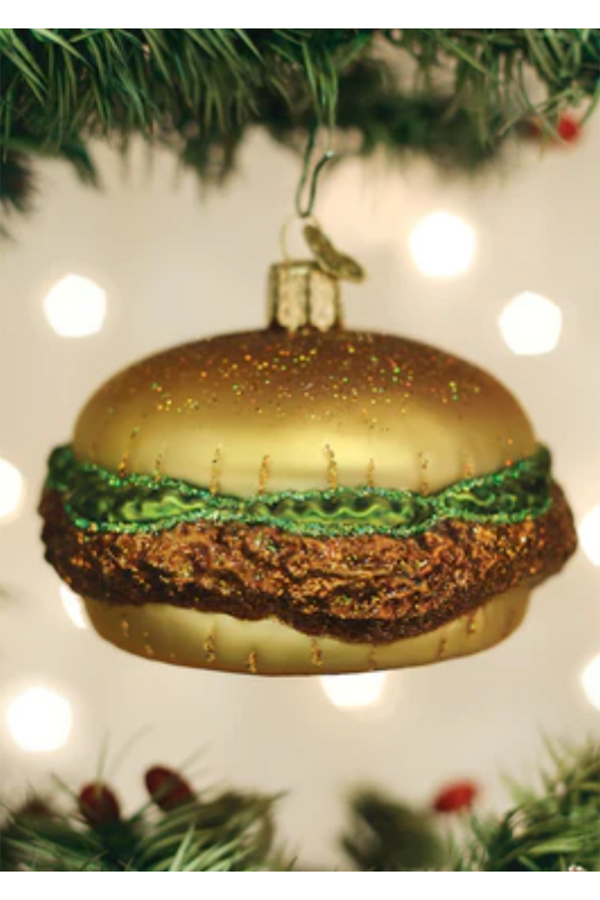 Glass Ornament - Chicken Sandwich