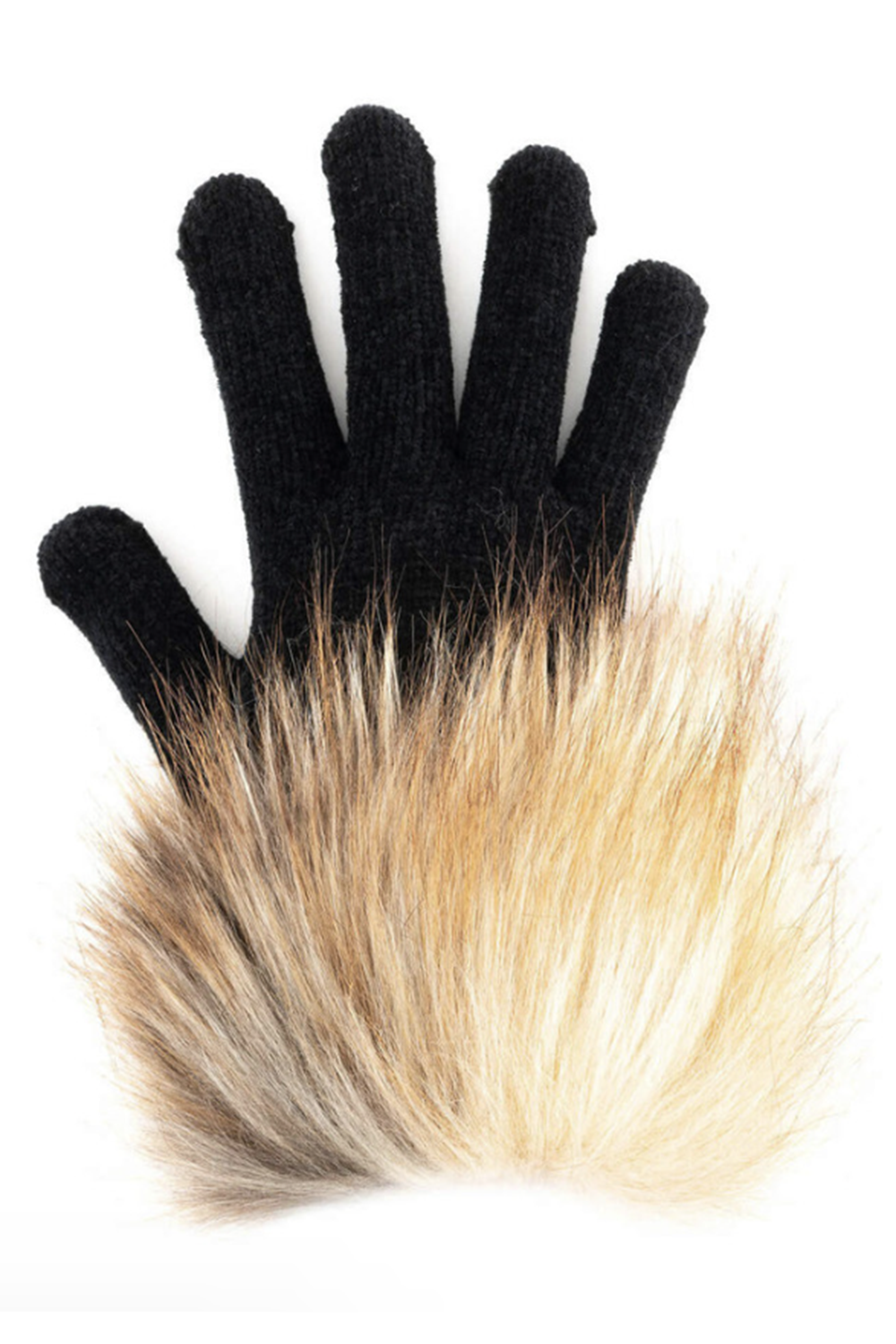 FF Fur Trim Glove - Red Fox