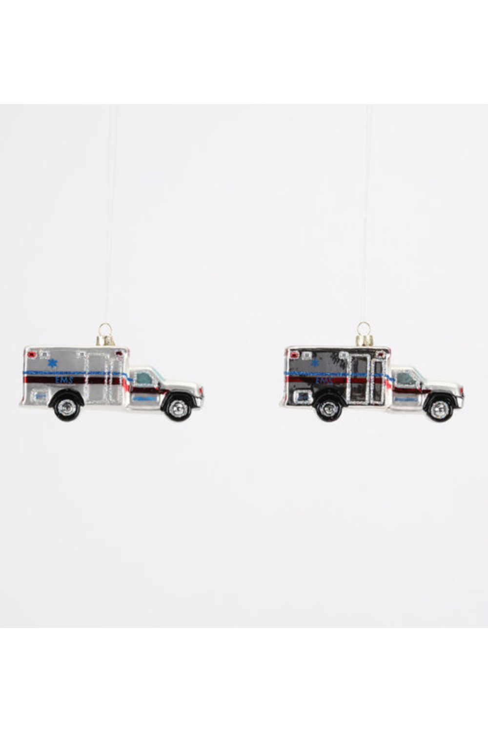 Glass Ornament - Classic Ambulance