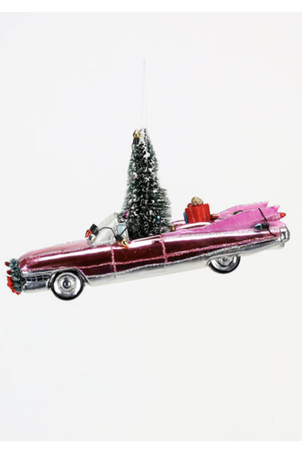 Glass Ornament - Holiday Pink Caddy