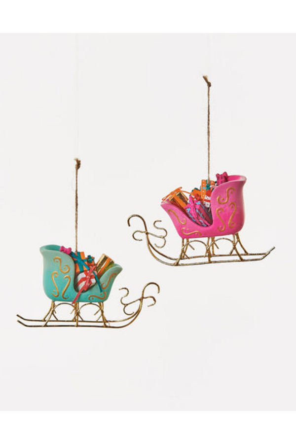 Funky Ornament - Whimsical Sleigh