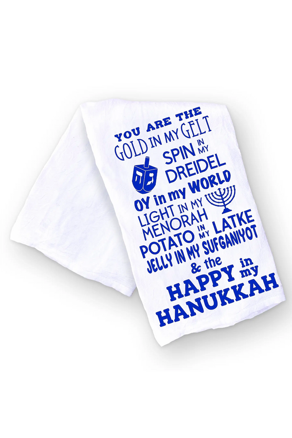 Hanukkah Kitchen Towel - All Things