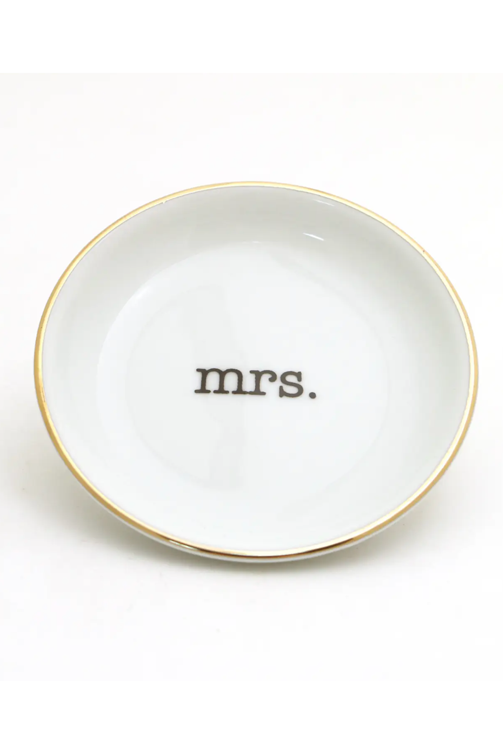 MRS Ring Dish with Gold Accents