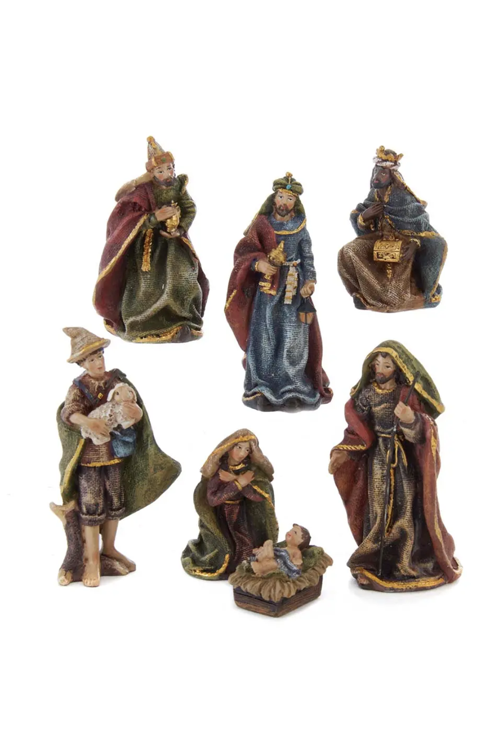 Mini Resin Nativity 7 Piece