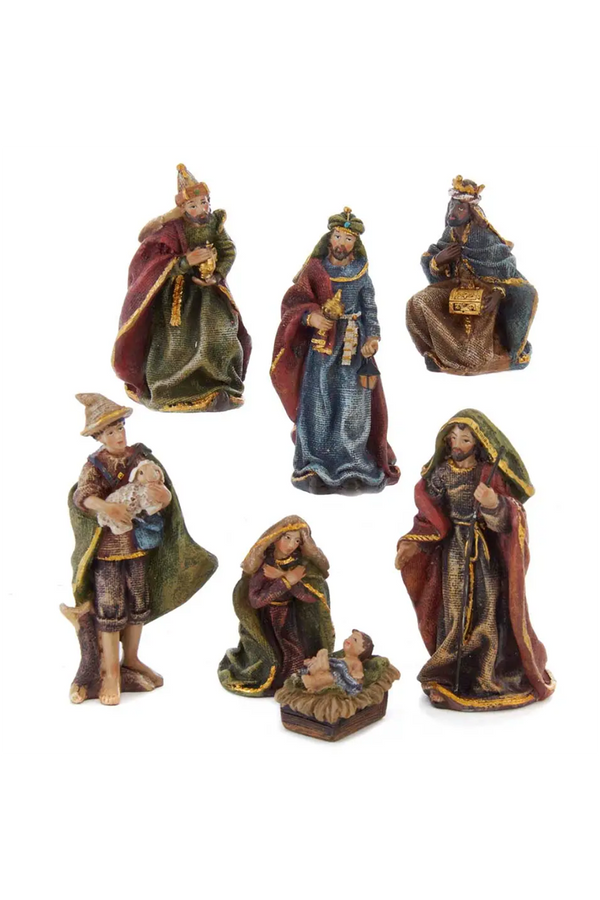 Mini Resin Nativity 7 Piece