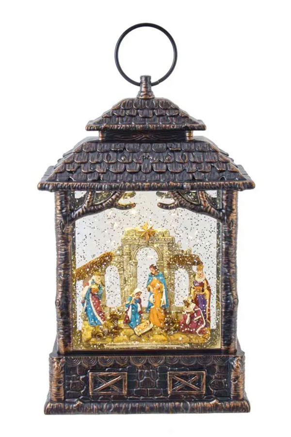 Water Lantern LED Nativity Scene