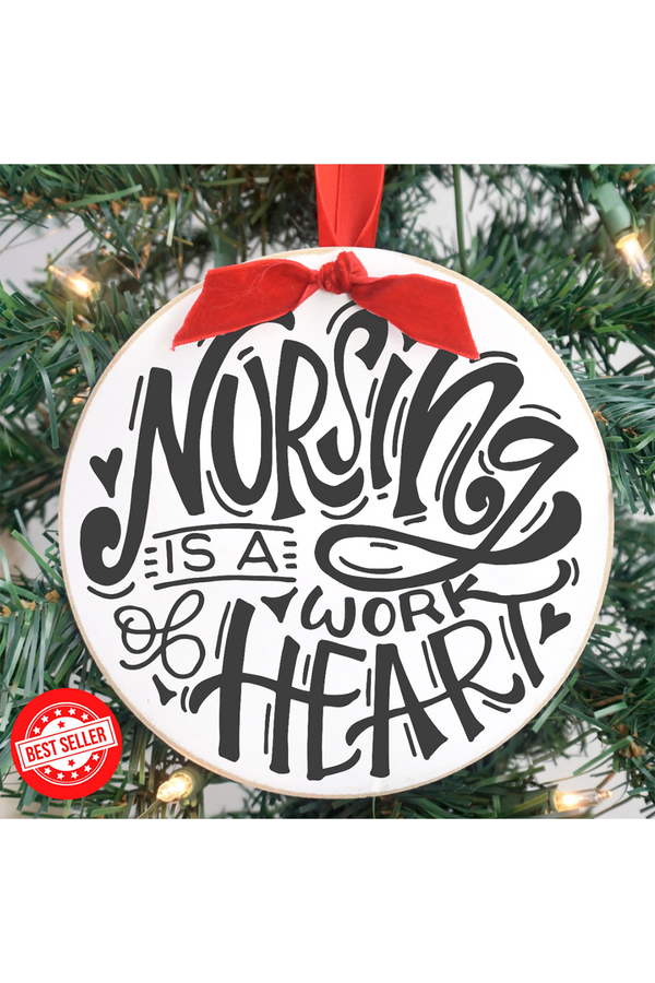 LARGE Wooden Ornament - Nursing