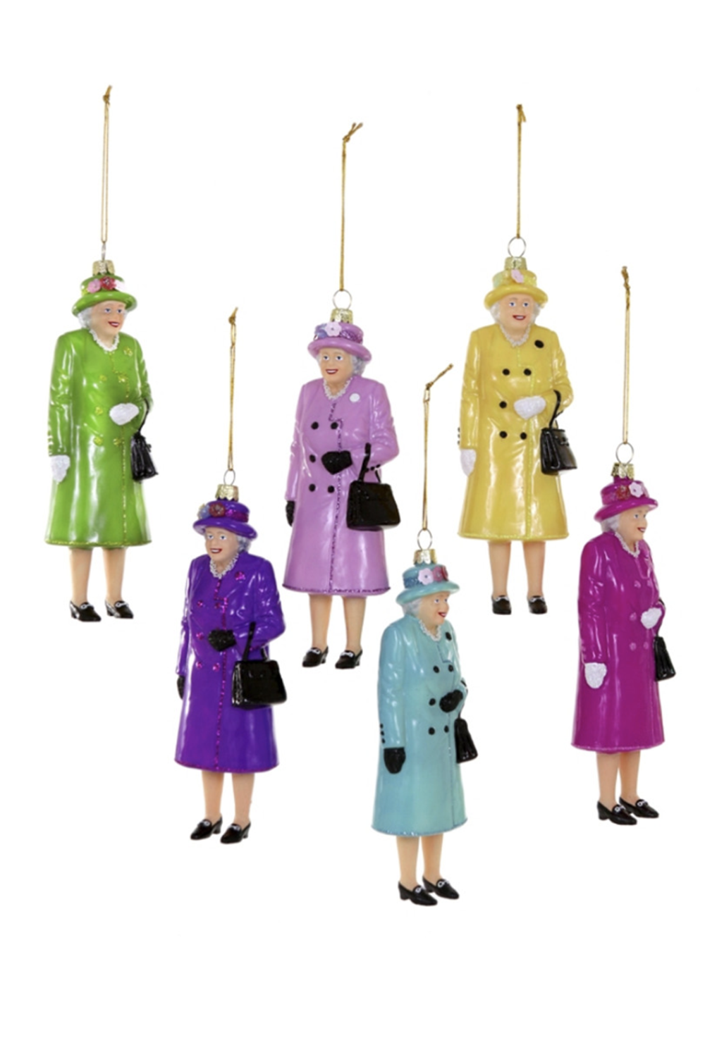 Glass Ornament - Queen Elizabeth II Dresses