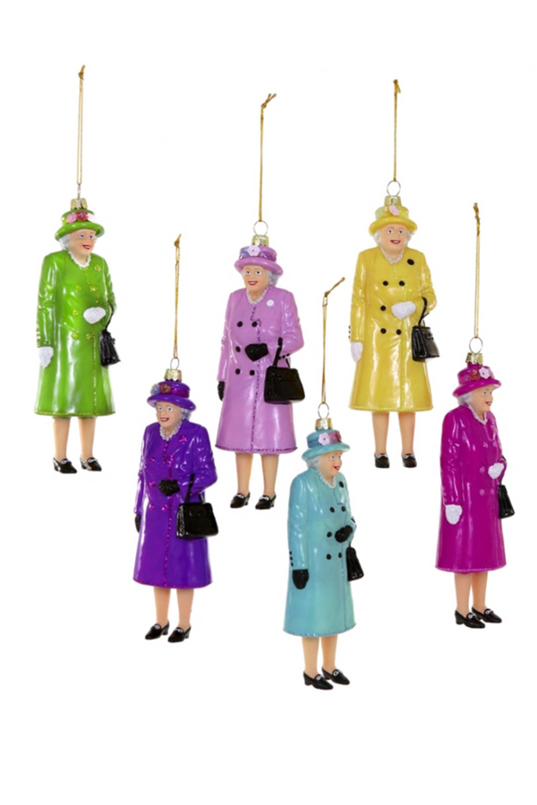 Glass Ornament - Queen Elizabeth II Dresses