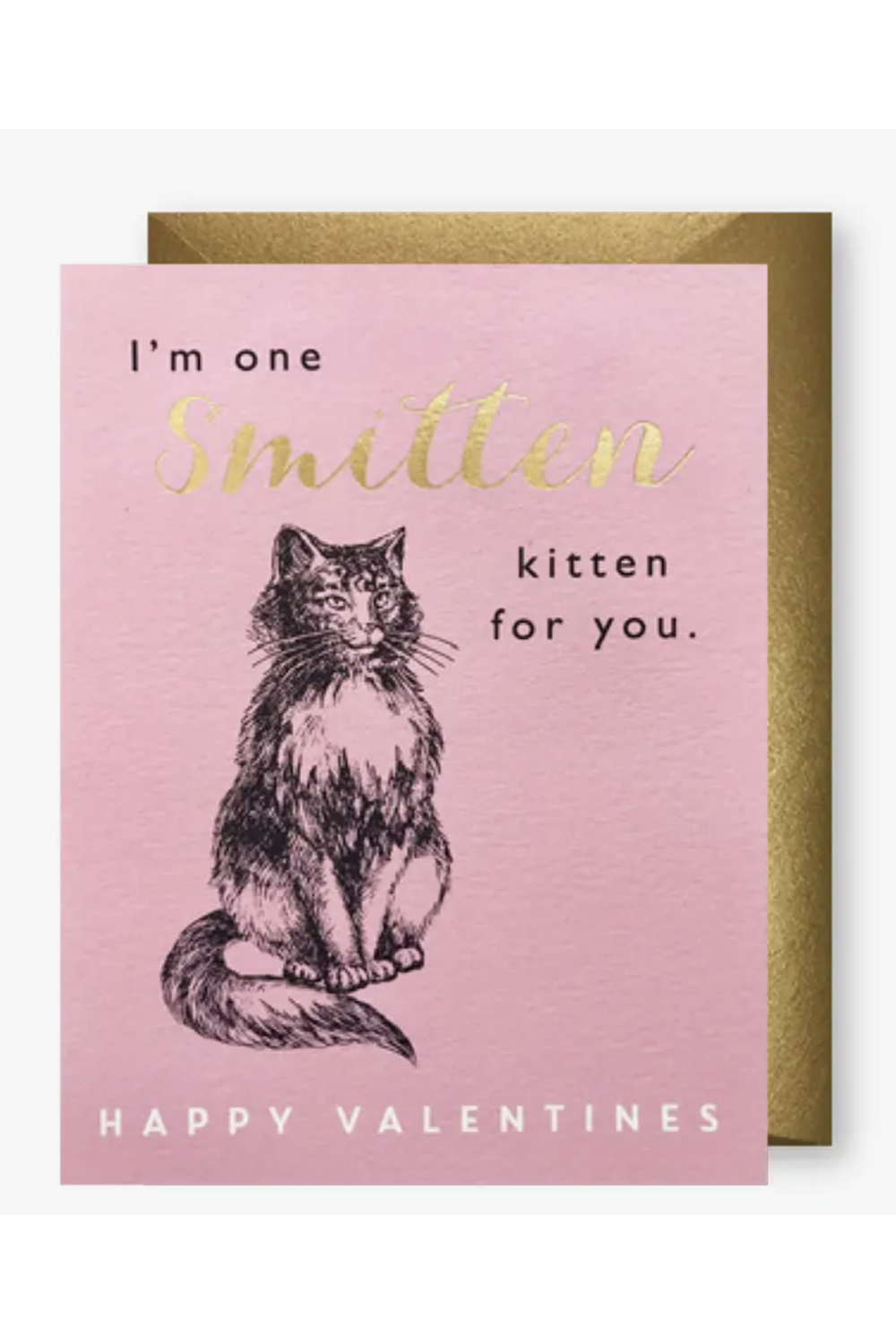 JF Single Valentine's Day Card - Smitten Kitten