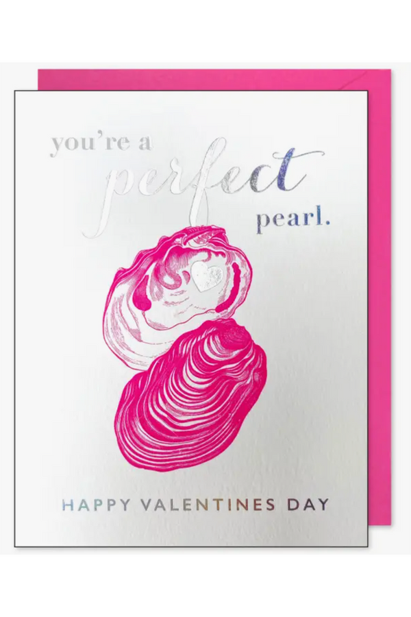 JF Single Valentine's Day Card - Perfect Pearl Oyster