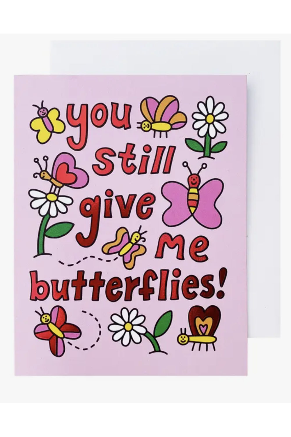 Social Valentine's Day Greeting Card - Butterflies