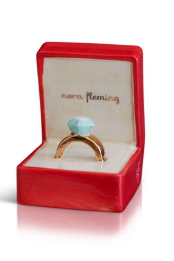 Nora Fleming Mini Attachment - Put a Ring on It Engagement Box