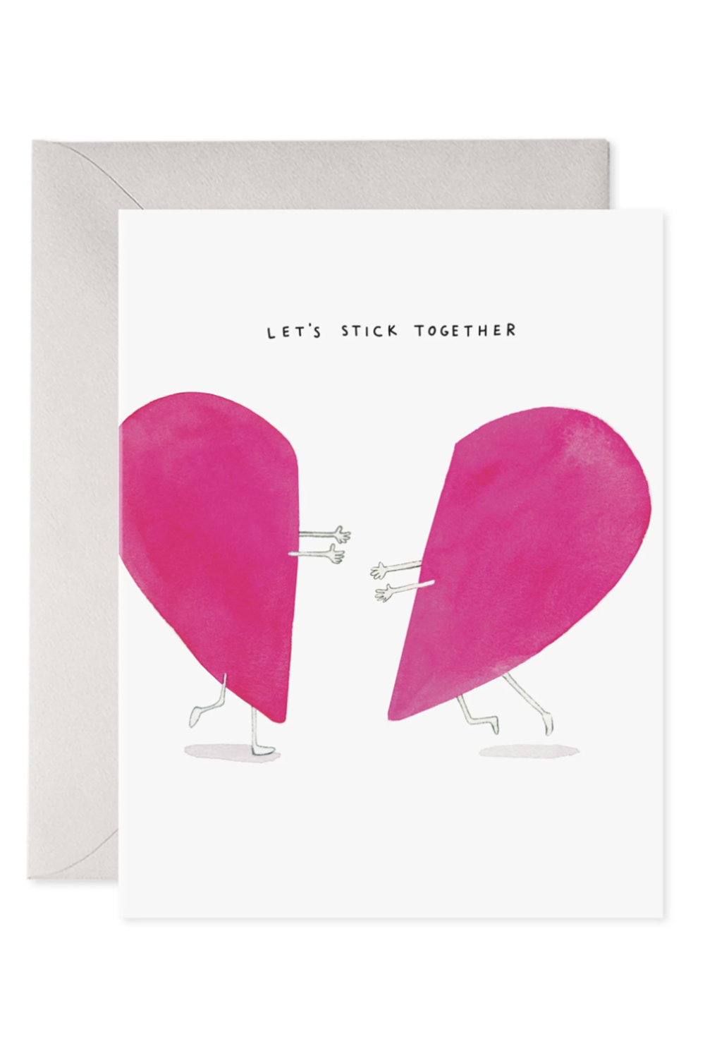 EFran Valentine's Day Greeting Card - Stick Together