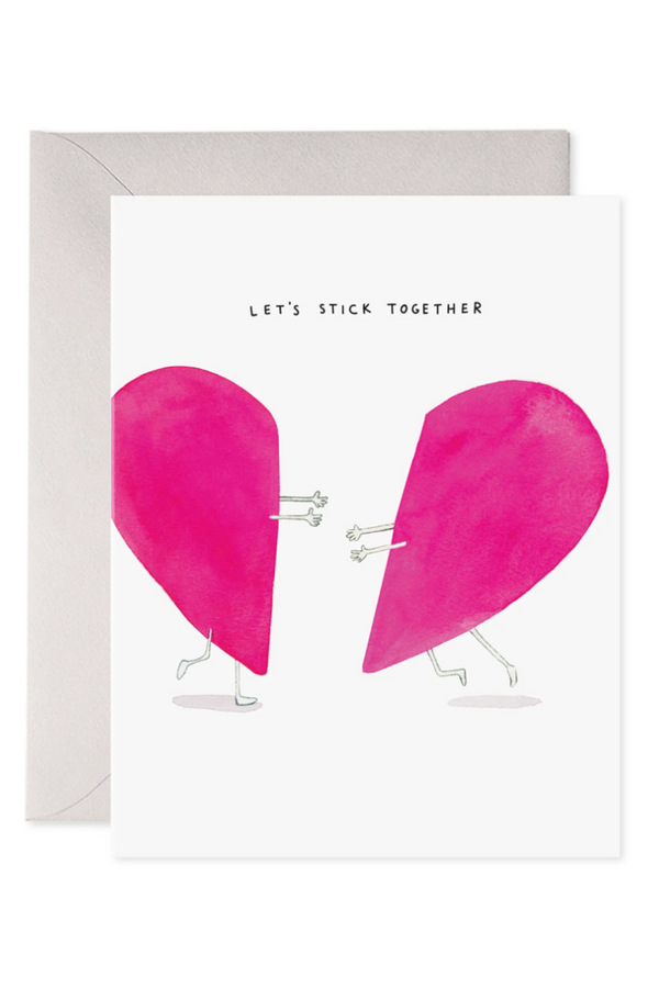 EFran Valentine's Day Greeting Card - Stick Together