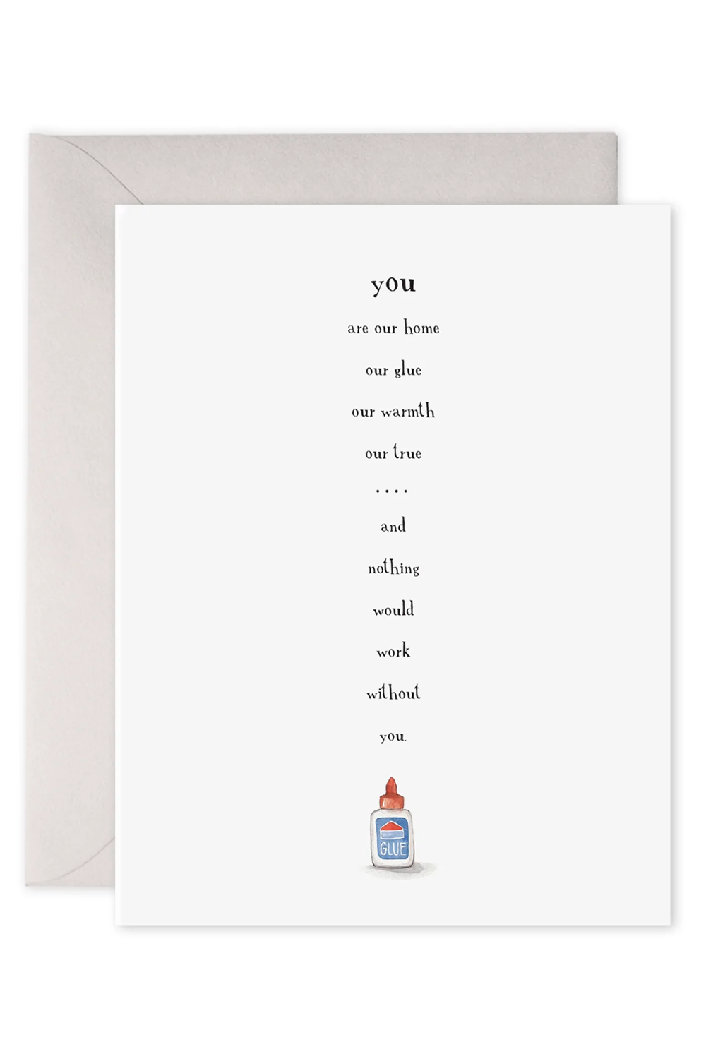 EFran Valentine's Day Greeting Card - Glue