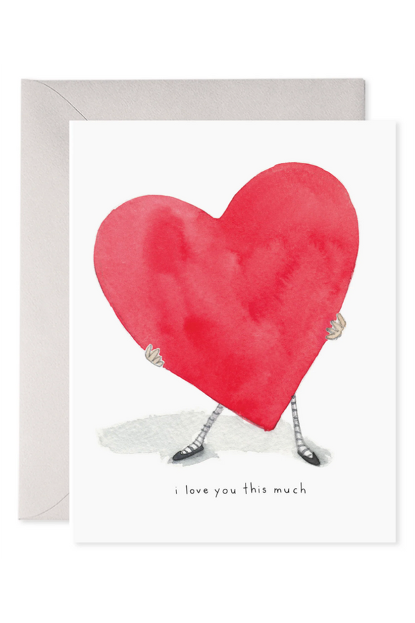 EFran Valentine's Day Greeting Card - This Much