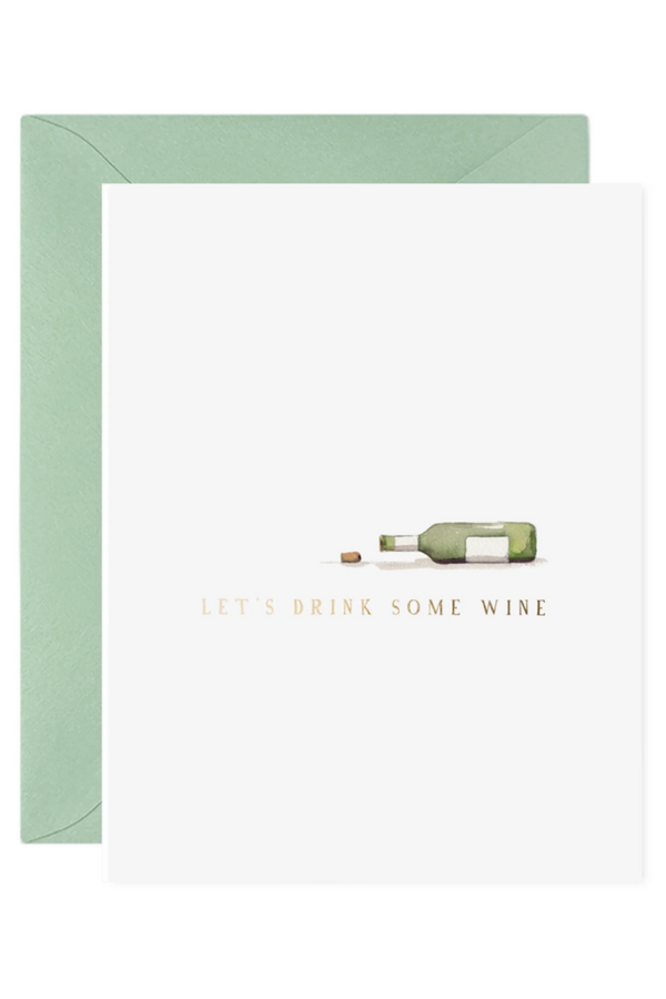 EFran Valentine's Day Greeting Card - Drink Wine
