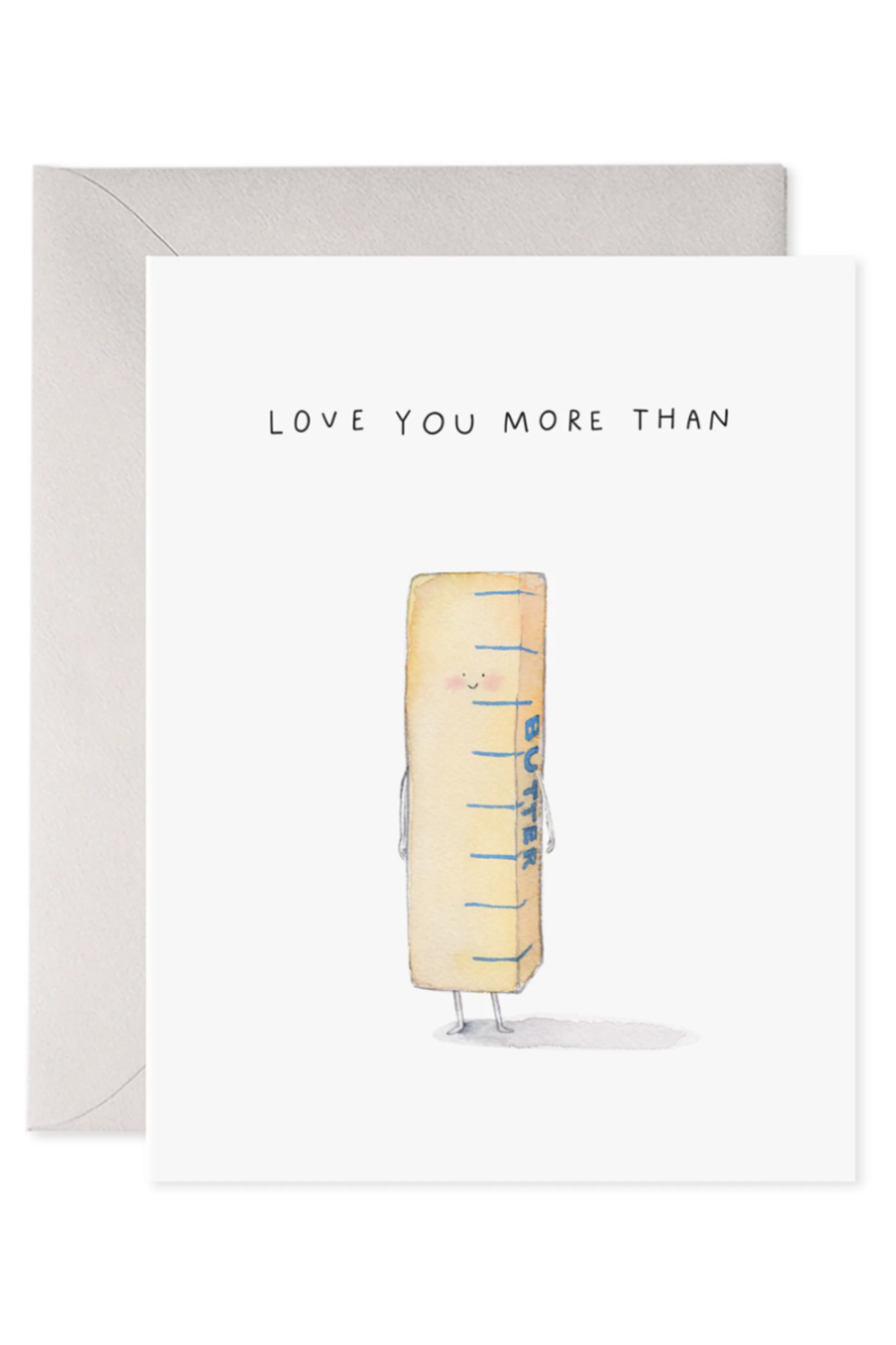 EFran Valentine's Day Greeting Card - More Than Butter