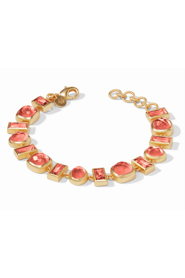Julie Vos Antonia Tennis Bracelet - Iridescent Coral
