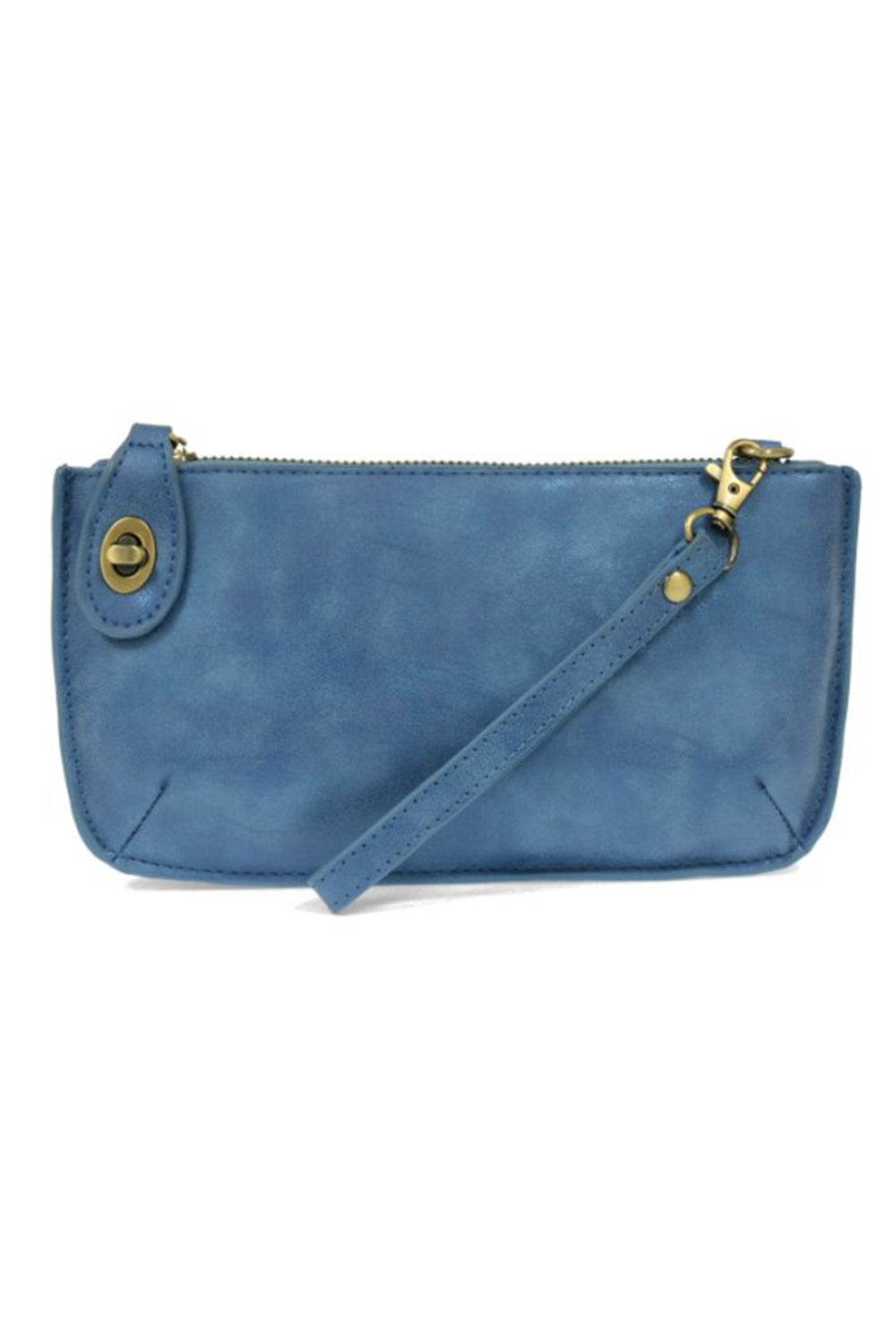 Joy Mini Crossbody Wristlet Clutch - Luxe Baja Blue