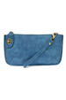 Joy Mini Crossbody Wristlet Clutch - Luxe Baja Blue