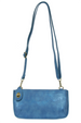 Joy Mini Crossbody Wristlet Clutch - Luxe Baja Blue