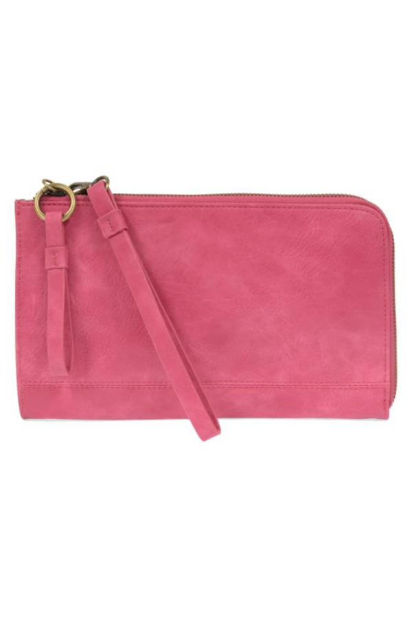 Joy Karina Convertible Wristlet / Wallet - Vivid Pink