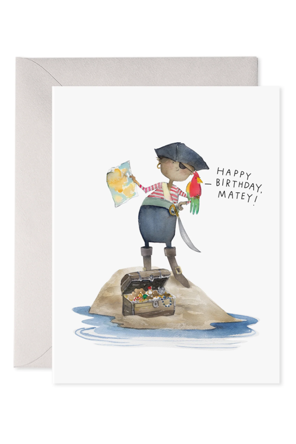 EFRAN Birthday Greeting Card - Pirate Matey