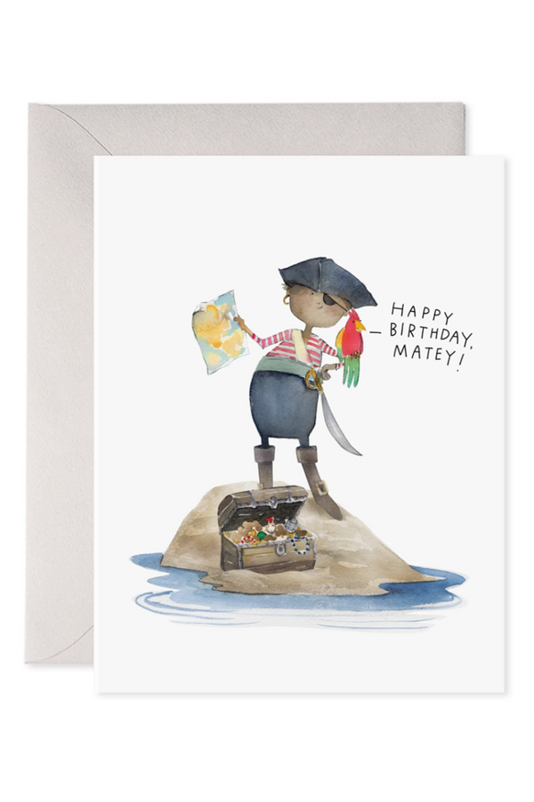 EFRAN Birthday Greeting Card - Pirate Matey