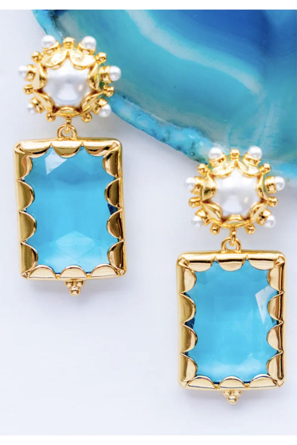 SIDEWALK SALE ITEM - GS Gemma Earring - Azure