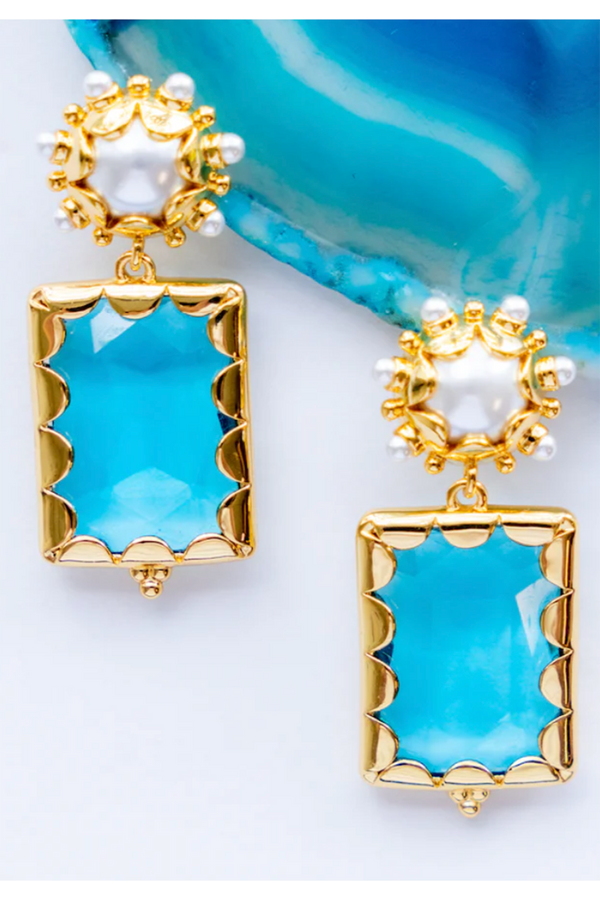 SIDEWALK SALE ITEM - GS Gemma Earring - Azure