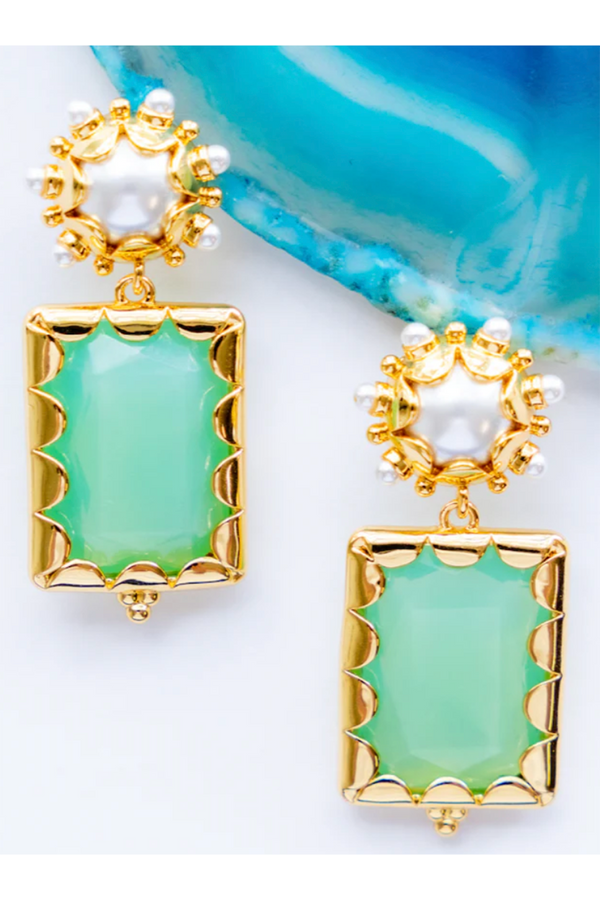 SIDEWALK SALE ITEM - GS Gemma Earring - Jade