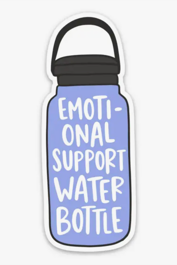 Trendy Sticker - Emotional Support Water Bottle