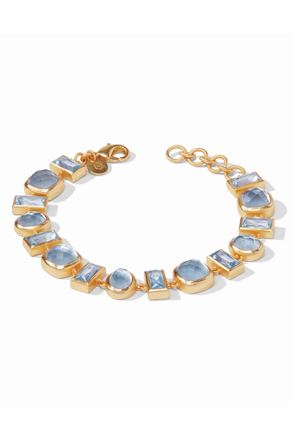 Julie Vos Antonia Tennis Bracelet - Iridescent Chalcedony Blue