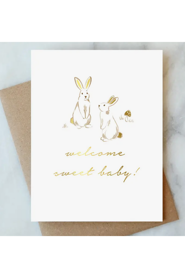 AJD Baby Card - Bunnies