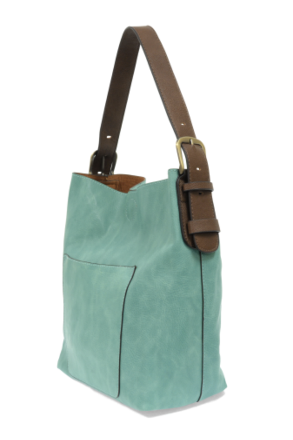 Joy Hobo-Style Handle Handbag - True Turquoise / Coffee
