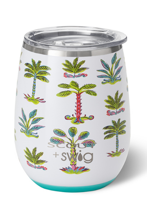 Modern Stemless Wine Tumbler SCOUT - Hot Tropic